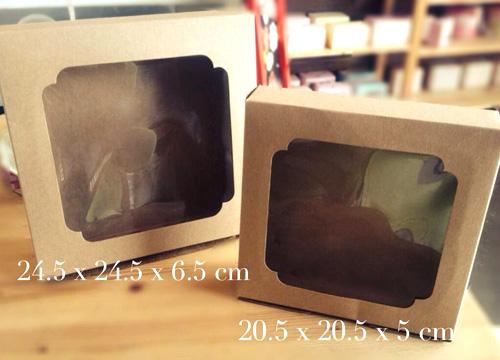 กล่องคราฟ 24.5x24.5x6.5 cm. (2 ปอนเตี้ย)