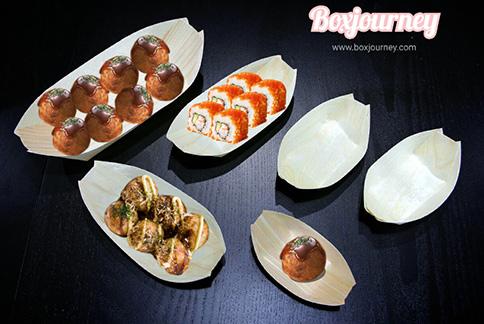 กระทงไม้ทรงเรือ ขนาด 5 นิ้ว