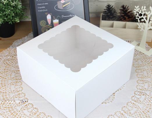 กล่องเค้ก 3 ปอนด์ขาว (ทรงสูง)