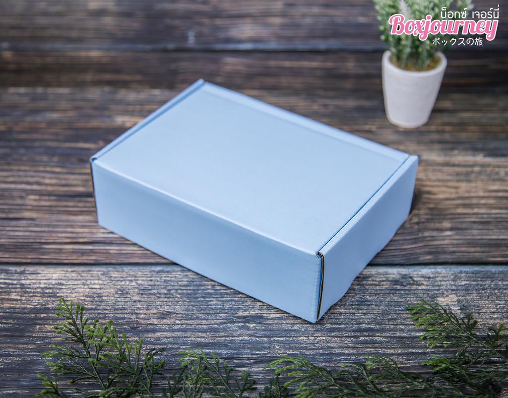 กล่องลูกฟูกพรีเมี่ยม สี Baby Blue 20x14x6 cm.