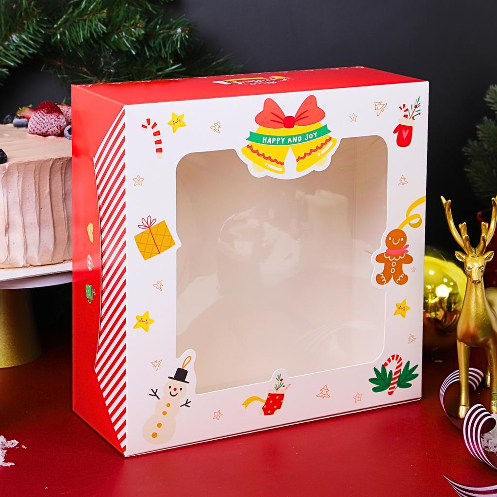 กล่องเค้ก 3 ปอนด์ Hello Christmas