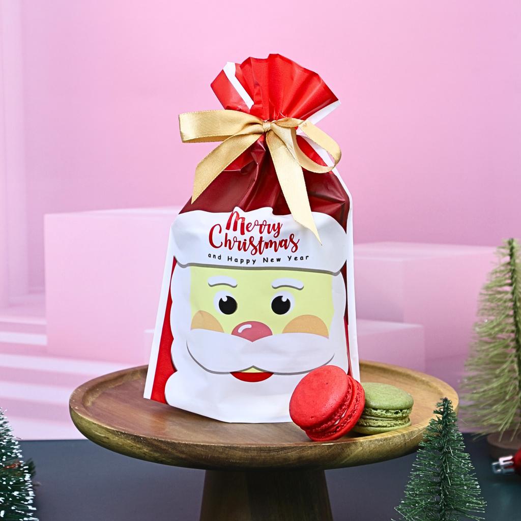 Christmas cookie bag with bow 02 (No.3) size 15x5x23 cm.