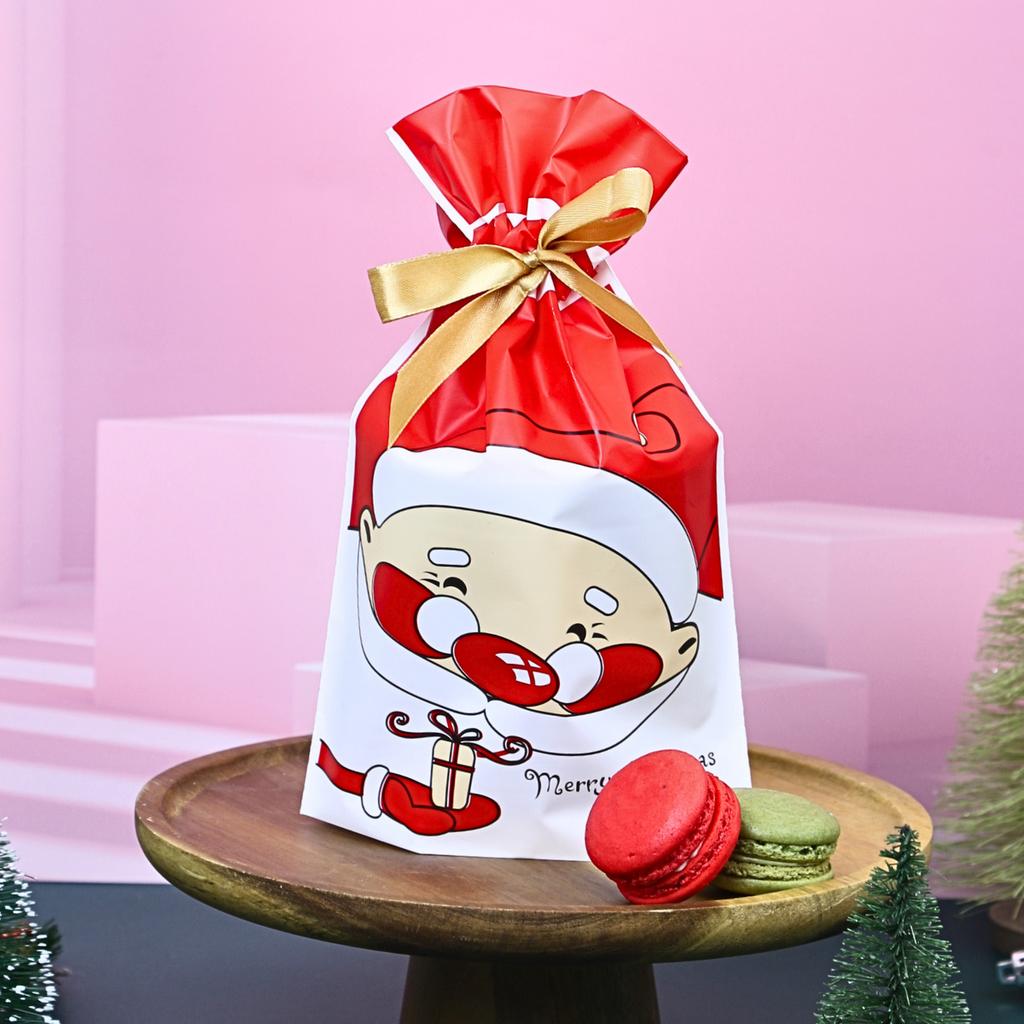 Christmas cookie bag with bow 03 (No.4) size 15x5x23 cm.