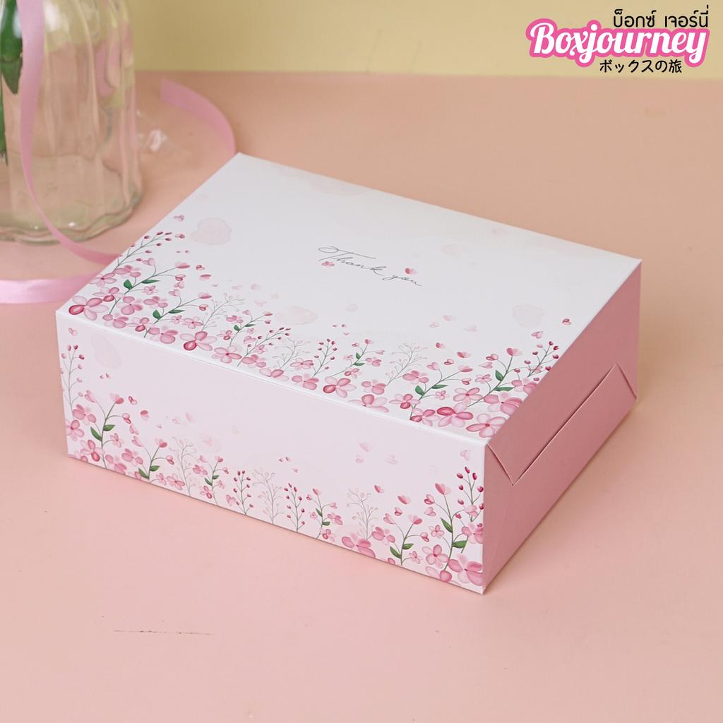 กล่องสแน็คบ็อกซ์ ลาย Baby Flower(แพ็ค 100 ใบ)