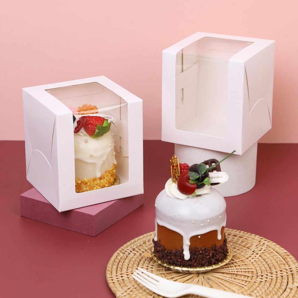 1 cake box, V-Chef window white 10x10x11cm.