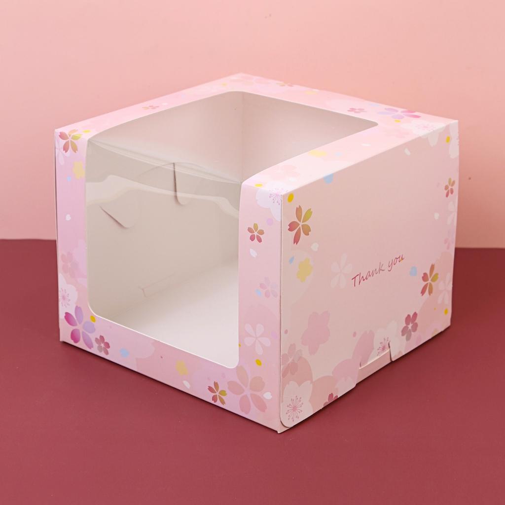 1-Pound Cake Box, V Chef Window,My Sakura design.