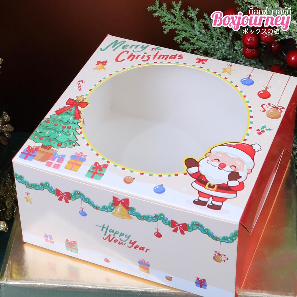 กล่องสแน็คหน้าต่าง ลาย Christmas Time 15 x 15 x 7.5 ซม.