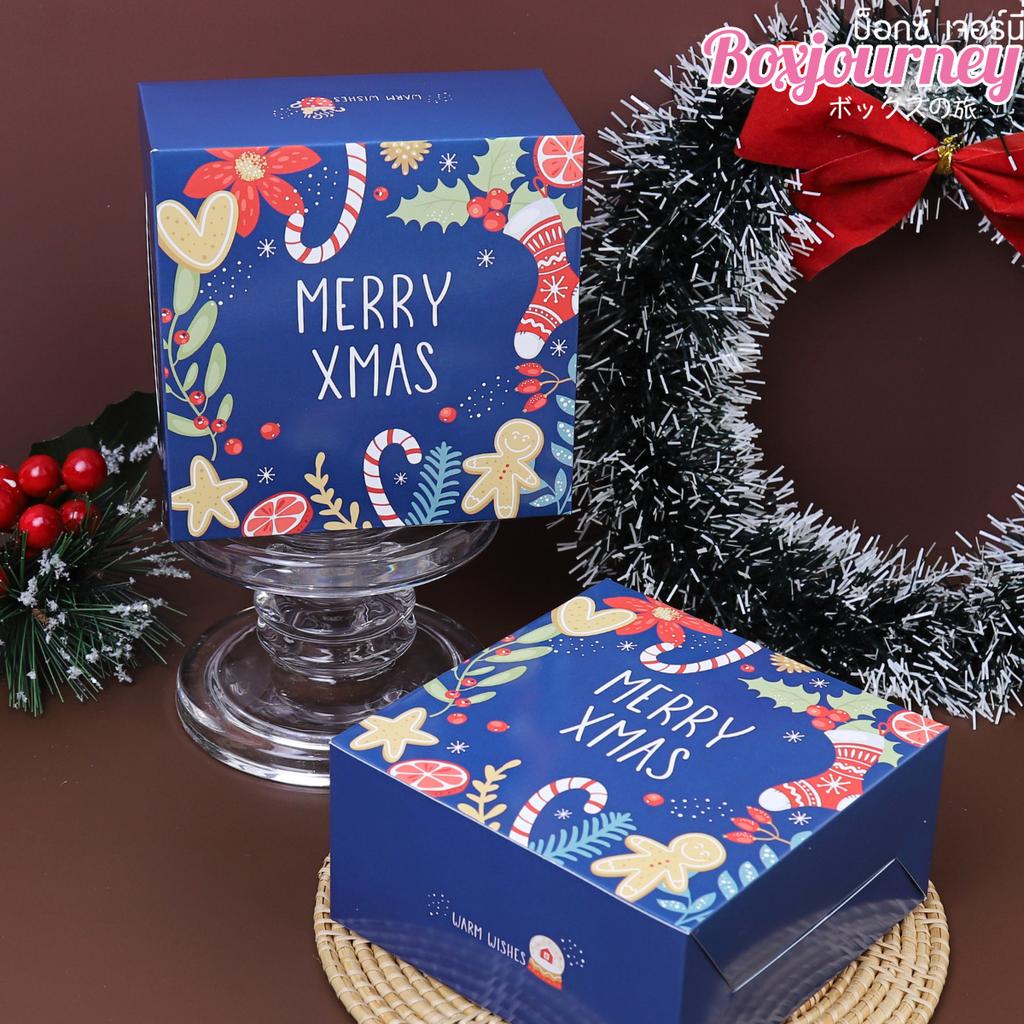 กล่องสแน็คเล็ก ลาย X'mas charming 12.7 x 12.7 x 6.5 ซม.