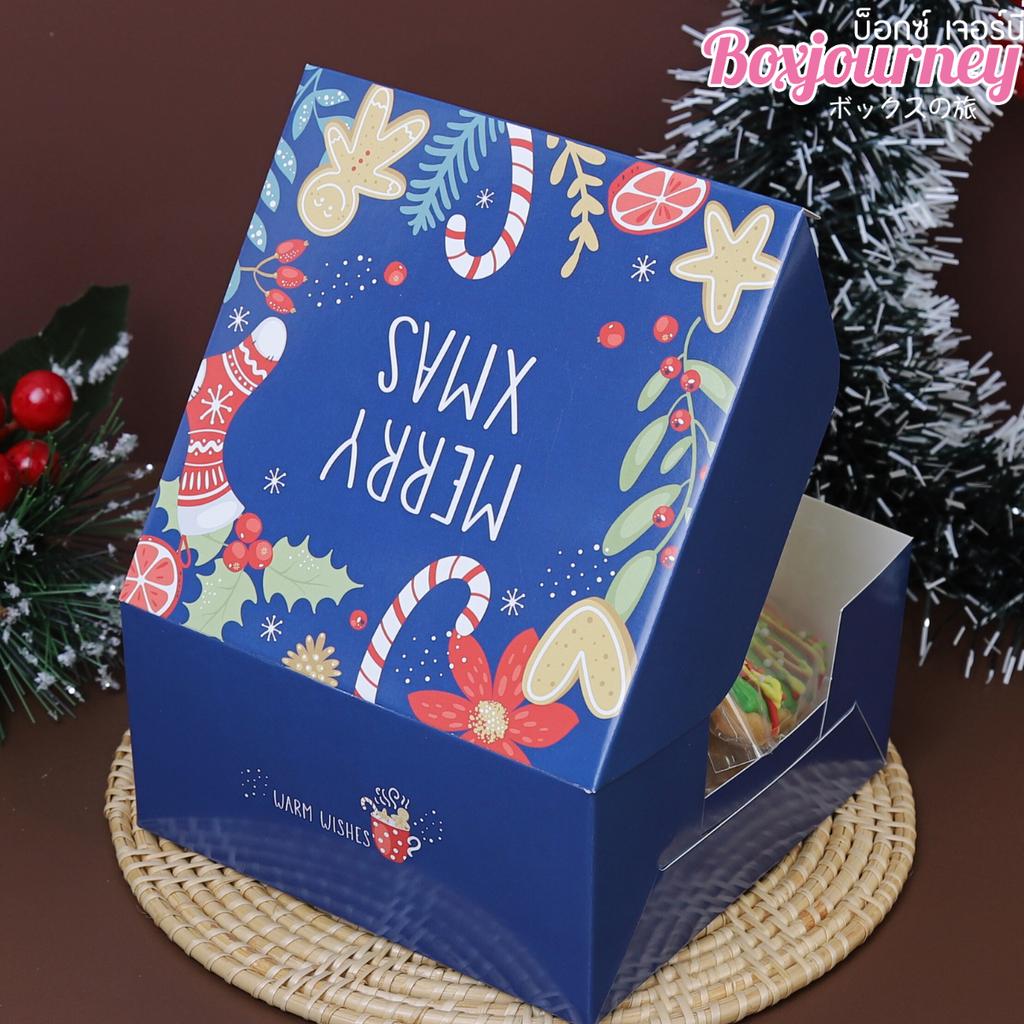 กล่องสแน็คเล็ก ลาย X'mas charming 12.7 x 12.7 x 6.5 ซม.