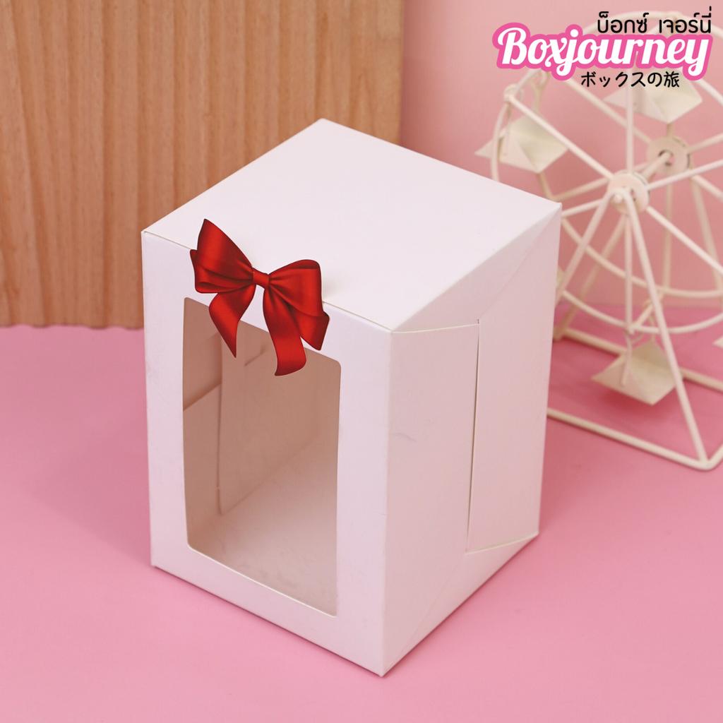 Sticker of a red bow 01, size 5x4.5 cm (56 pieces)