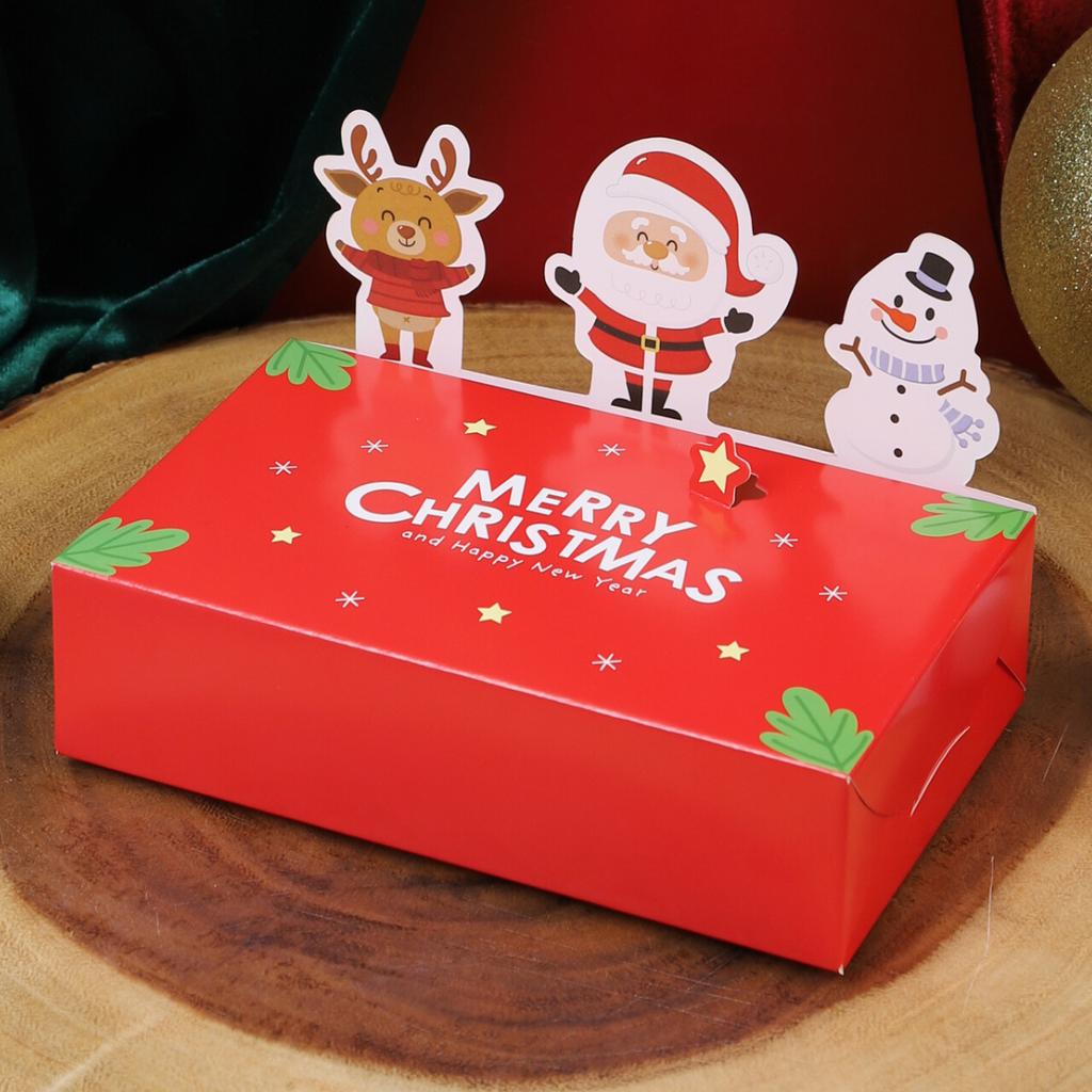 กล่องคุกกี้ลาย merry christmas  9x15x4 cm