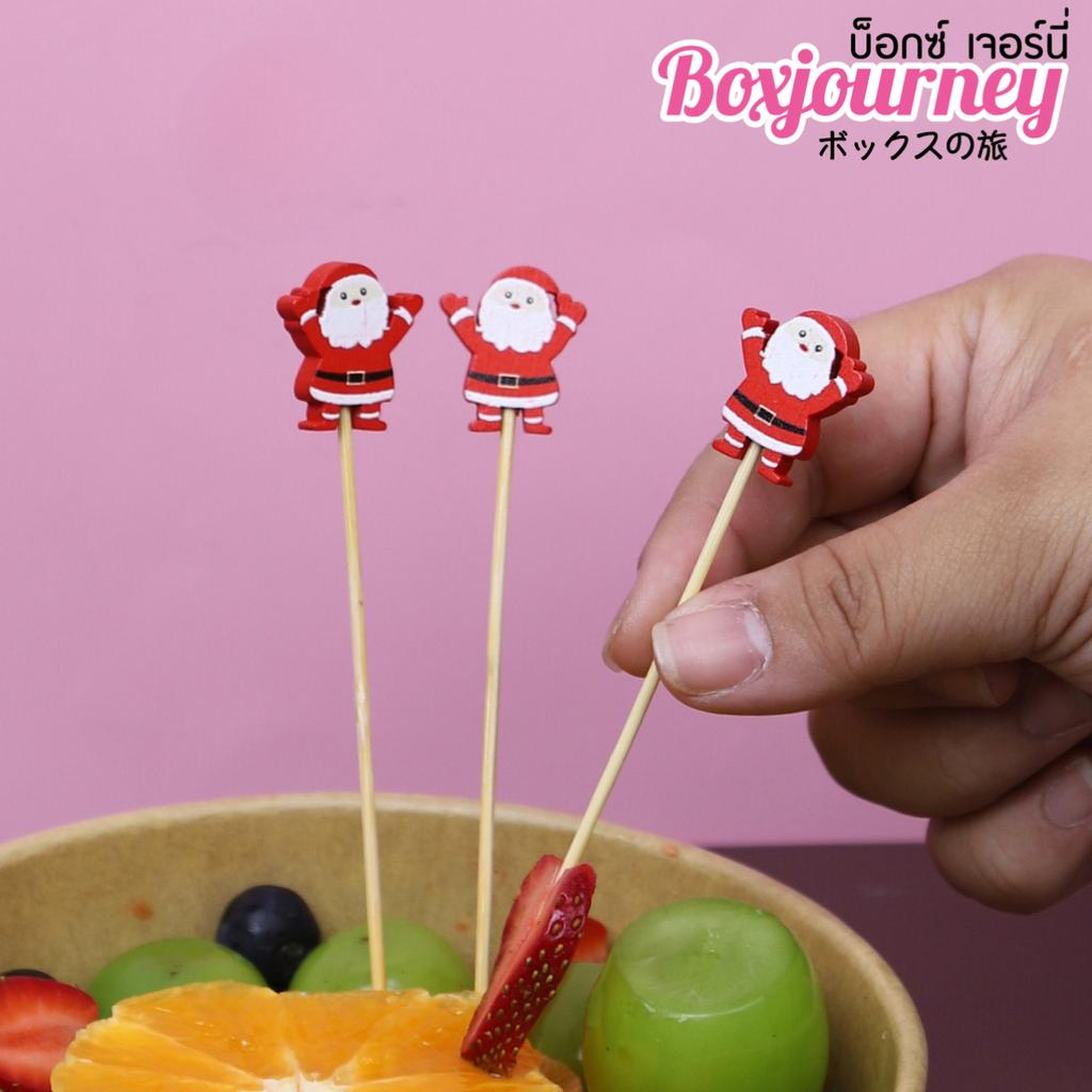 wooden skewers (Santa) 12 cm