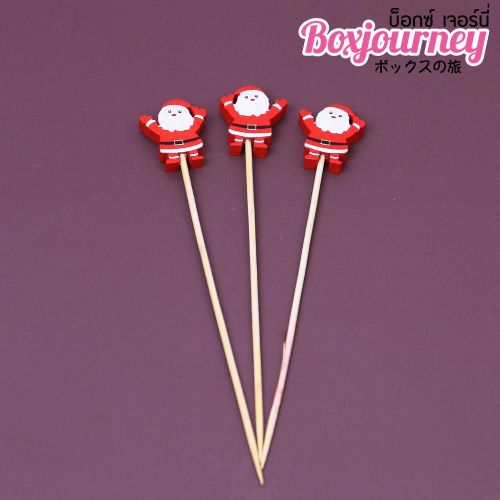 wooden skewers (Santa) 12 cm