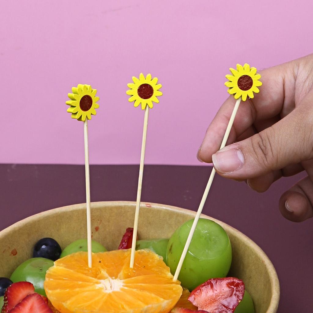 wooden skewers (Sunflower) 12 cm