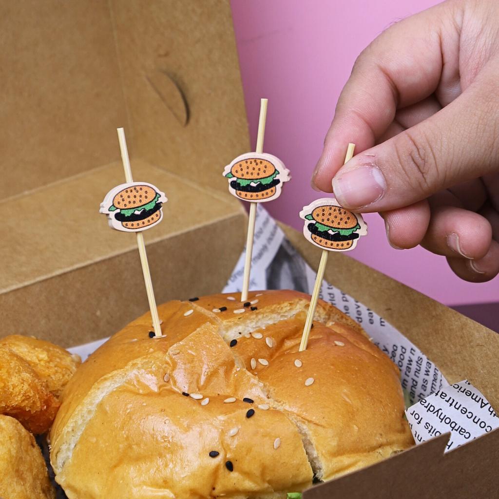 wooden skewers (Hamburger) 12 cm