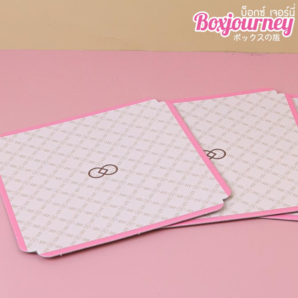ฐานรองเค้ก 1 ปอนด์ แบบหยัก ลายแบรนด์เนม GG