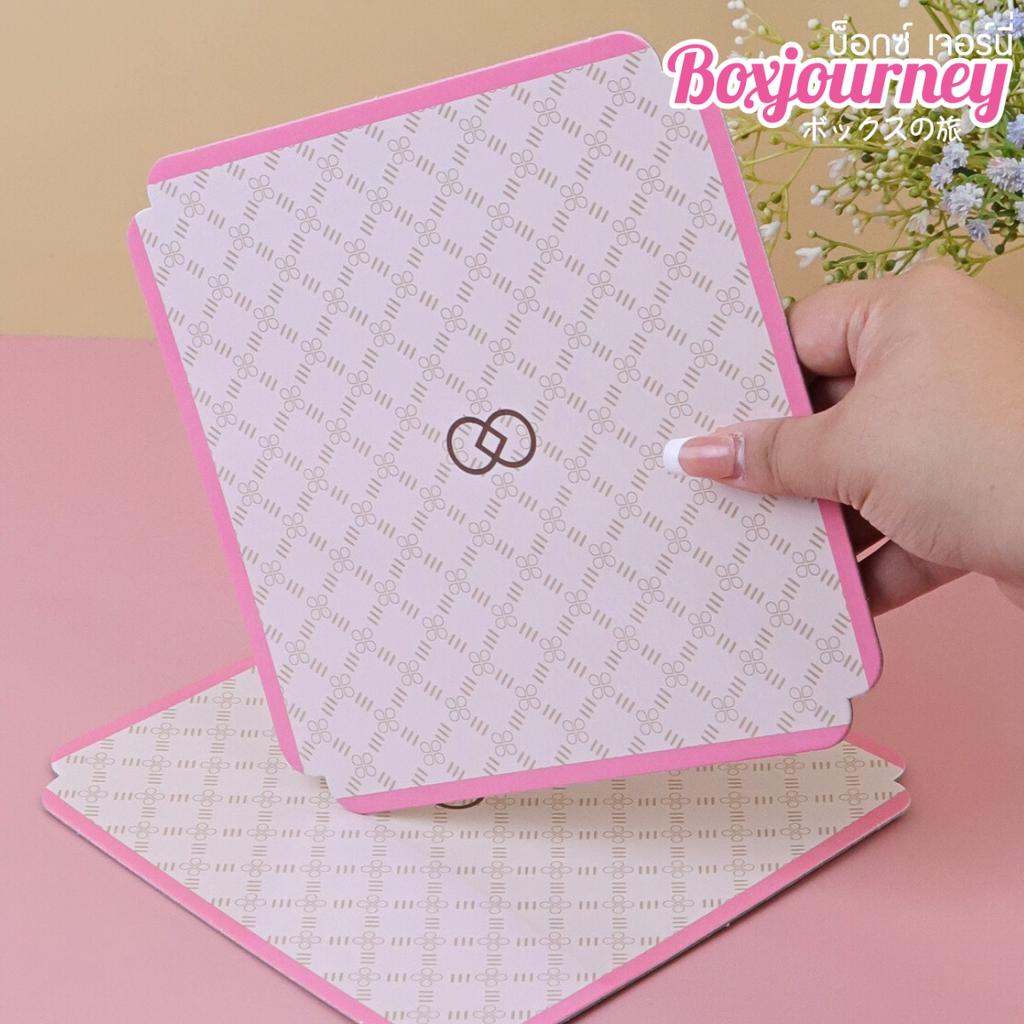 ฐานรองเค้ก 1 ปอนด์ แบบหยัก ลายแบรนด์เนม GG