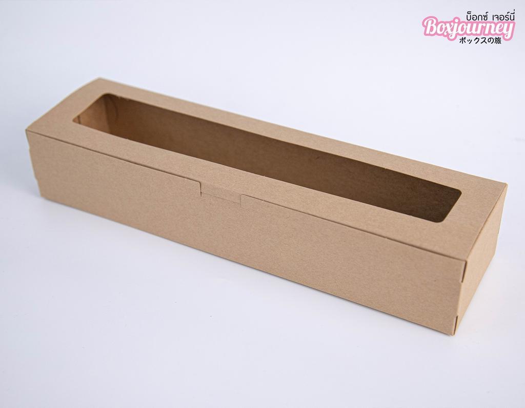 กล่องใส่พายสับปะรด 8x30x5.5 ซม คราฟท์