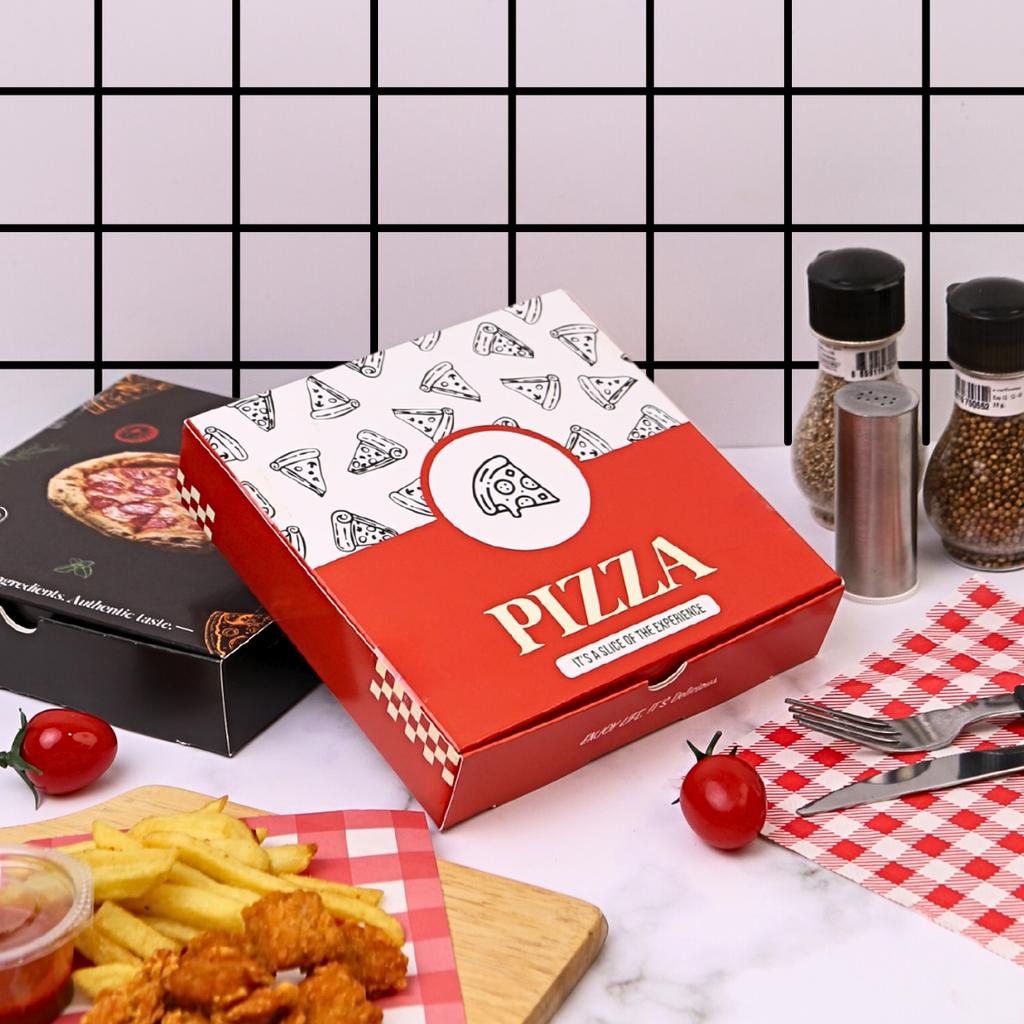กล่องพิซซ่า 7 นิ้ว ลาย Classic Slice 17.5x17.5x4 ซม.