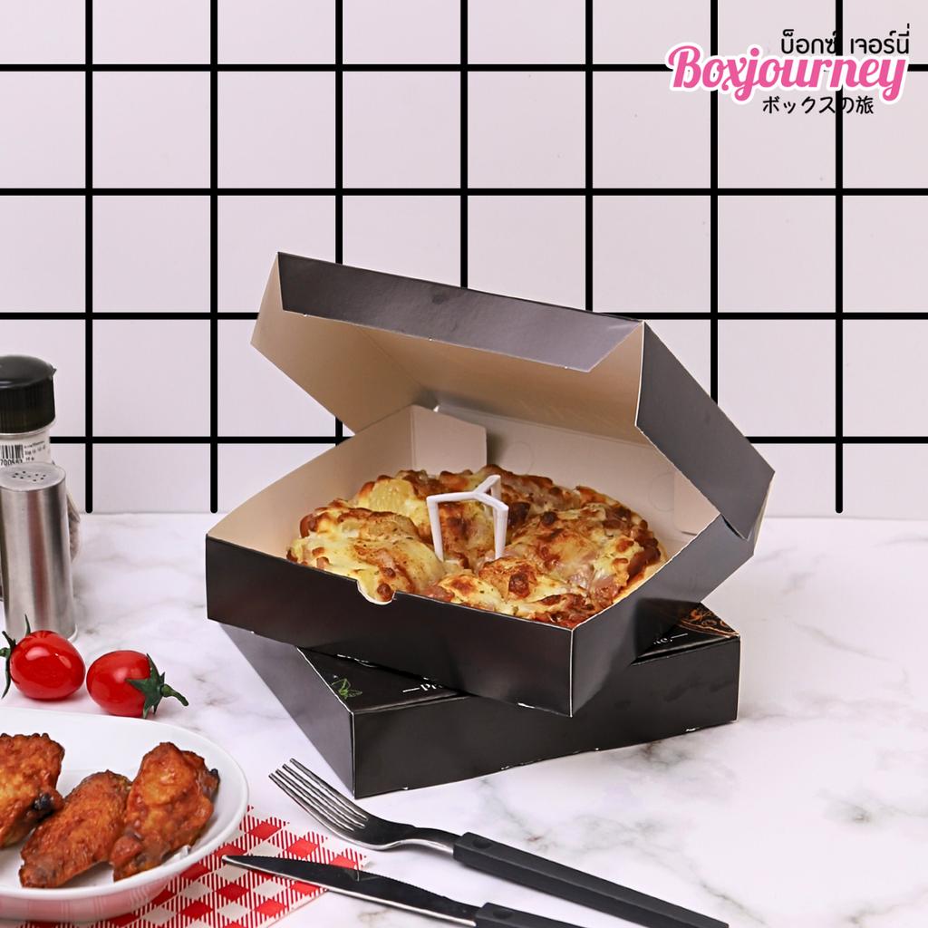 กล่องพิซซ่า 7 นิ้ว ลาย Authentic Taste 17.5x17.5x4 ซม.