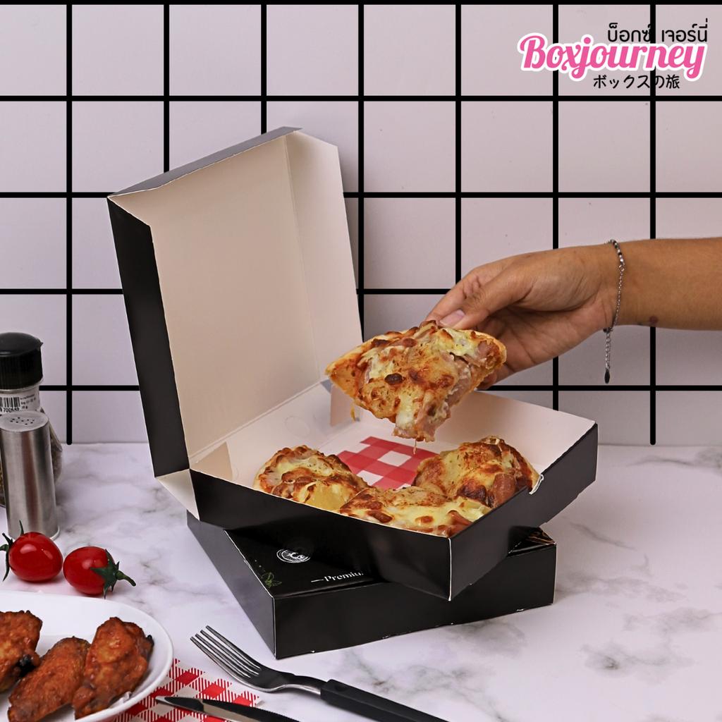 กล่องพิซซ่า 7 นิ้ว ลาย Authentic Taste 17.5x17.5x4 ซม.