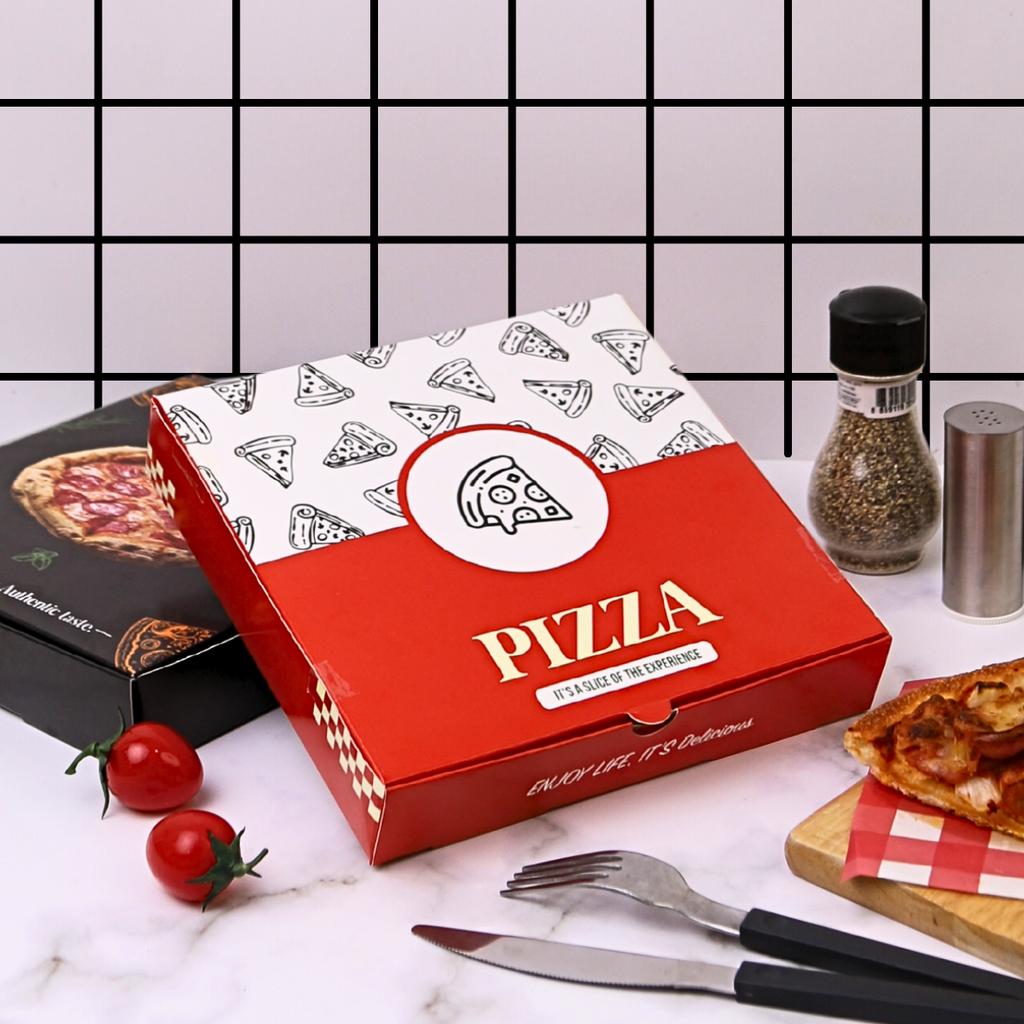 กล่องพิซซ่า 8 นิ้ว ลาย Classic Slice 20.3x20.3x3.8 ซม.