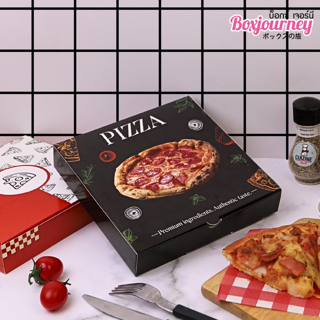 กล่องพิซซ่า 8 นิ้ว ลาย Authentic Taste 20.3x20.3x3.8 ซม.
