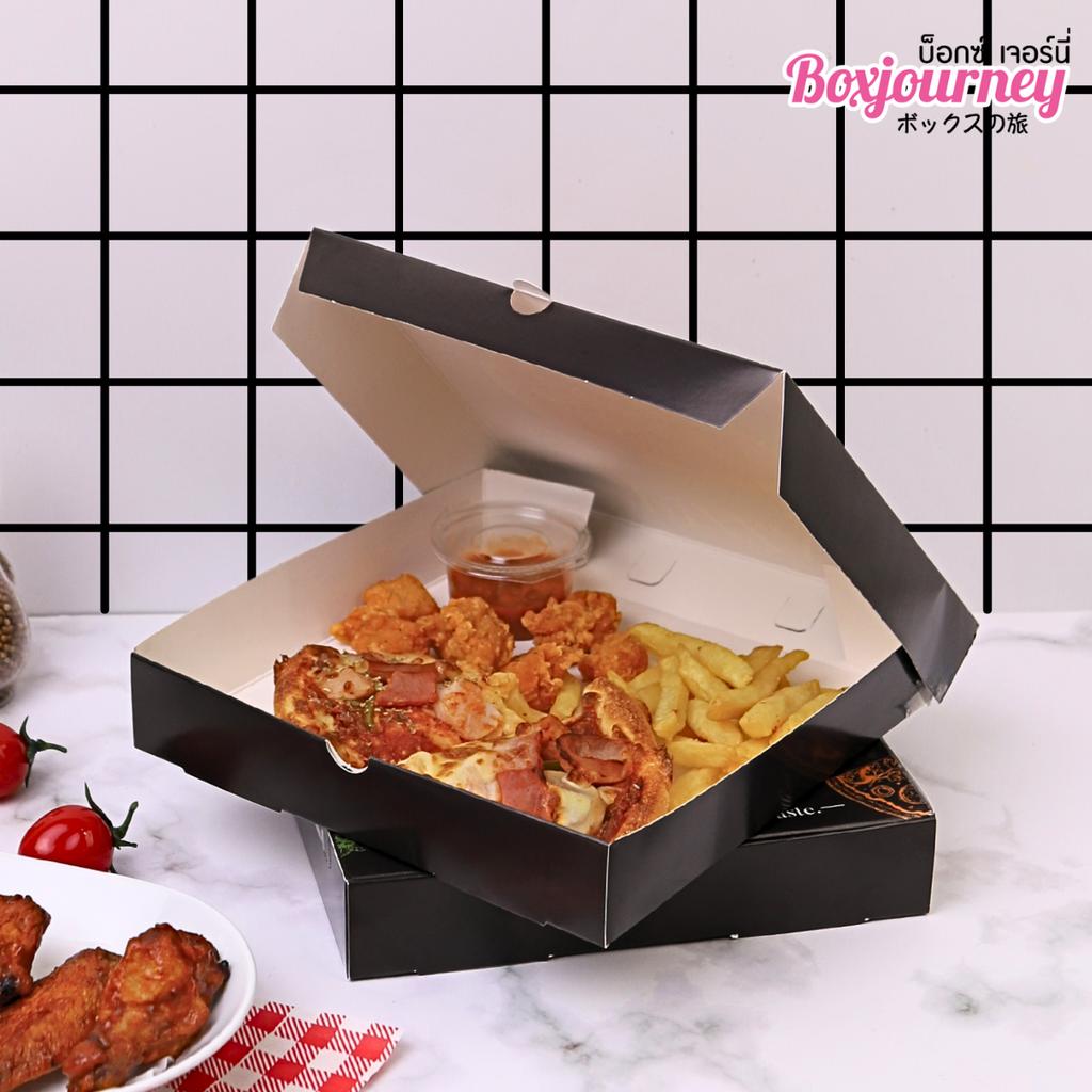 กล่องพิซซ่า 8 นิ้ว ลาย Authentic Taste 20.3x20.3x3.8 ซม.