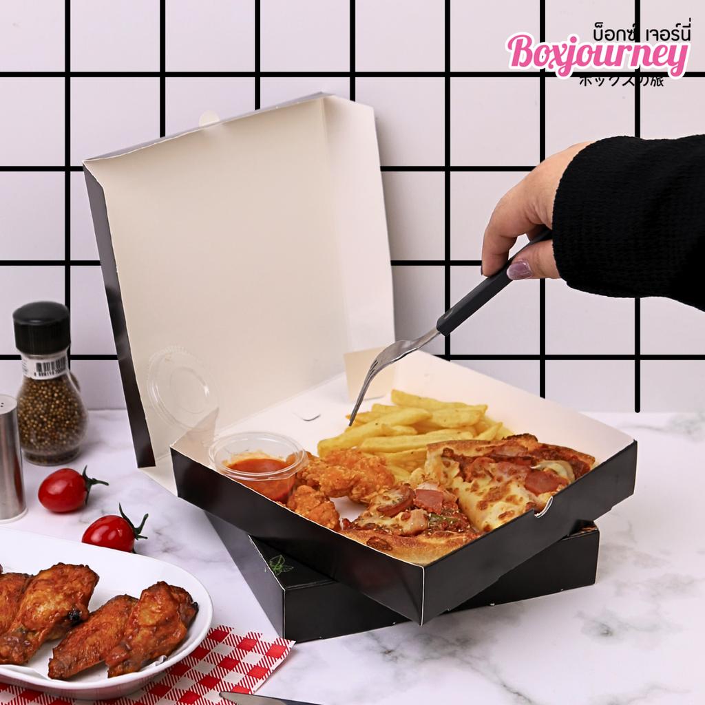 กล่องพิซซ่า 8 นิ้ว ลาย Authentic Taste 20.3x20.3x3.8 ซม.