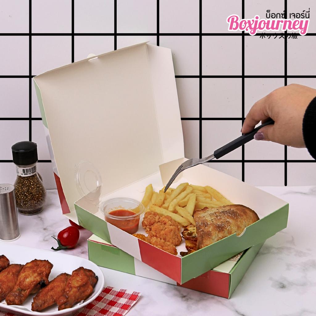 กล่องพิซซ่า 8 นิ้ว ลาย Freshly Baked 20.3x20.3x3.8 ซม.