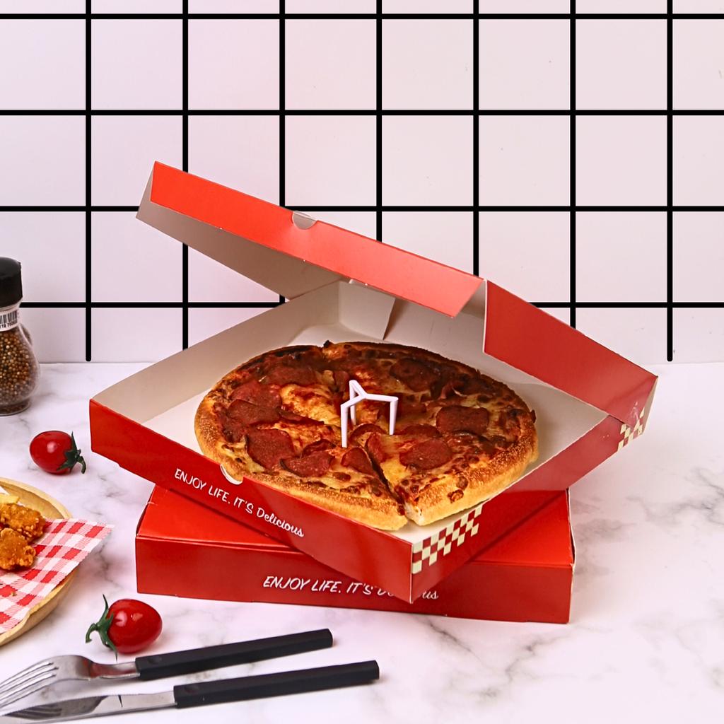 กล่องพิซซ่า 10 นิ้ว ลาย Classic Slice 25.4x25.4x4 ซม.