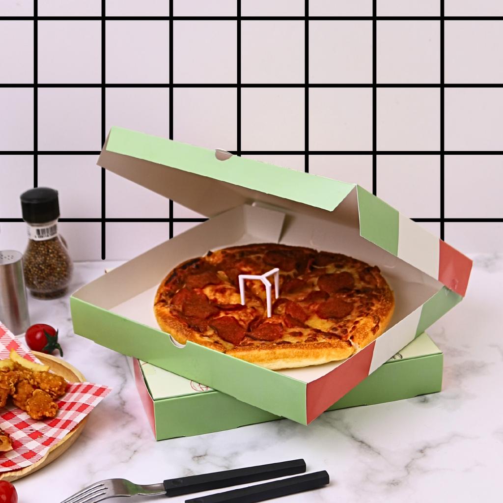 กล่องพิซซ่า 10 นิ้ว ลาย Freshly Baked 25.4x25.4x4 ซม.