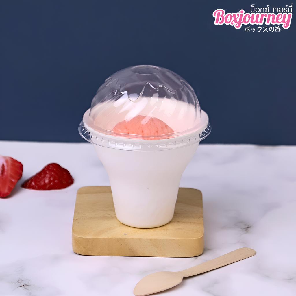 ถ้วยไอศครีม พร้อมฝา PET ขนาด 200 ml.