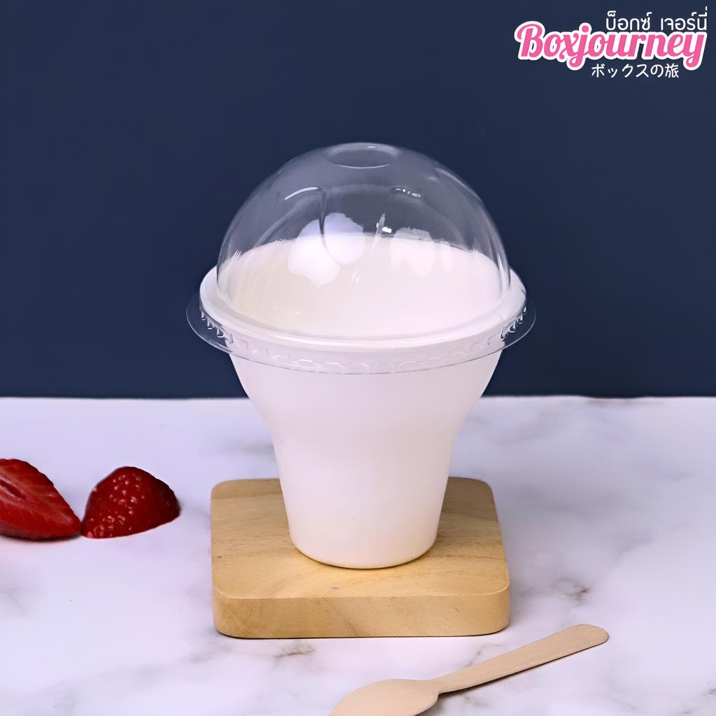 ถ้วยไอศครีม พร้อมฝา PET ขนาด 300 ml. 
