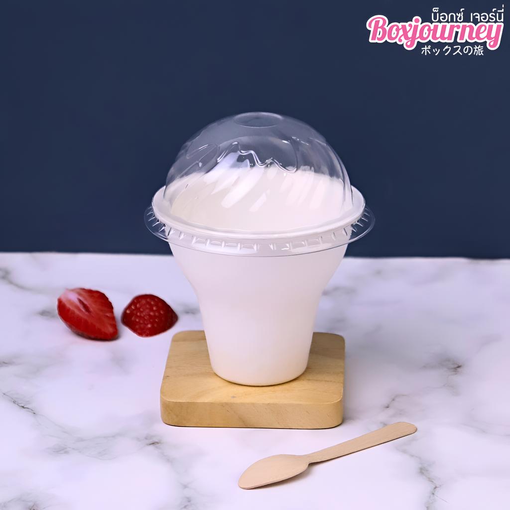 ถ้วยไอศครีม พร้อมฝา PET ขนาด 360 ml.