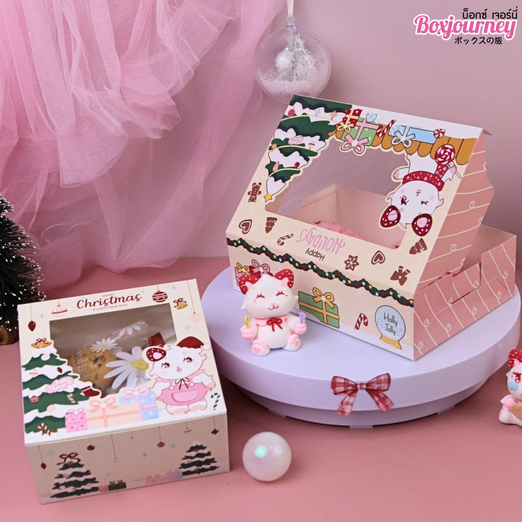 กล่องทรงแบน ลาย Nanami Xmas holiday   15x22x6.2 ซม.