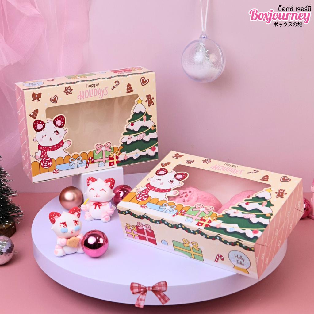 กล่องทรงแบน ลาย Nanami Xmas holiday   15x22x6.2 ซม.