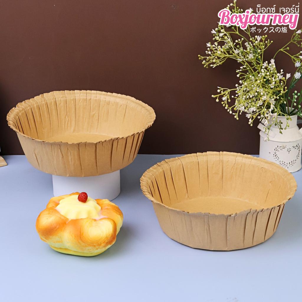 ถ้วยคัพเค้ก สีคราฟท์ ขนาด 6 นิ้ว