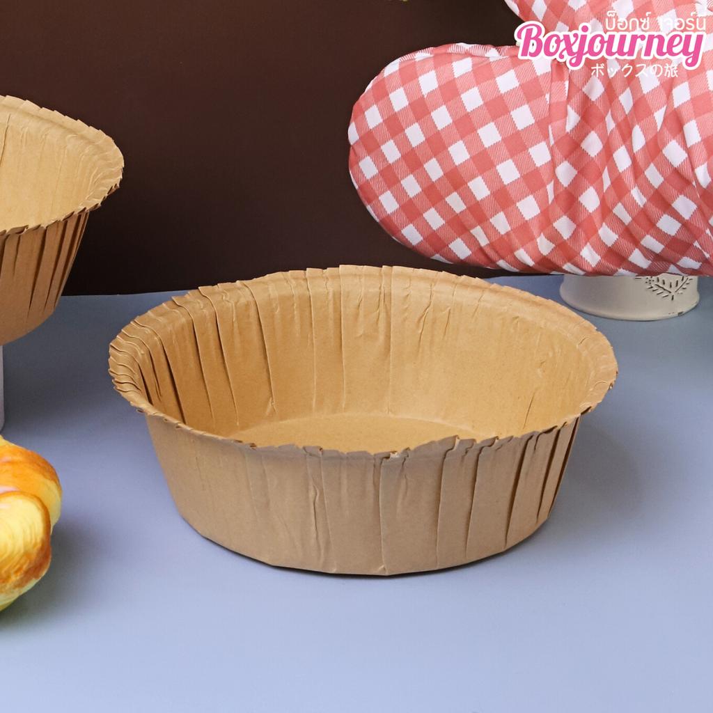 ถ้วยคัพเค้ก สีคราฟท์ ขนาด 6 นิ้ว