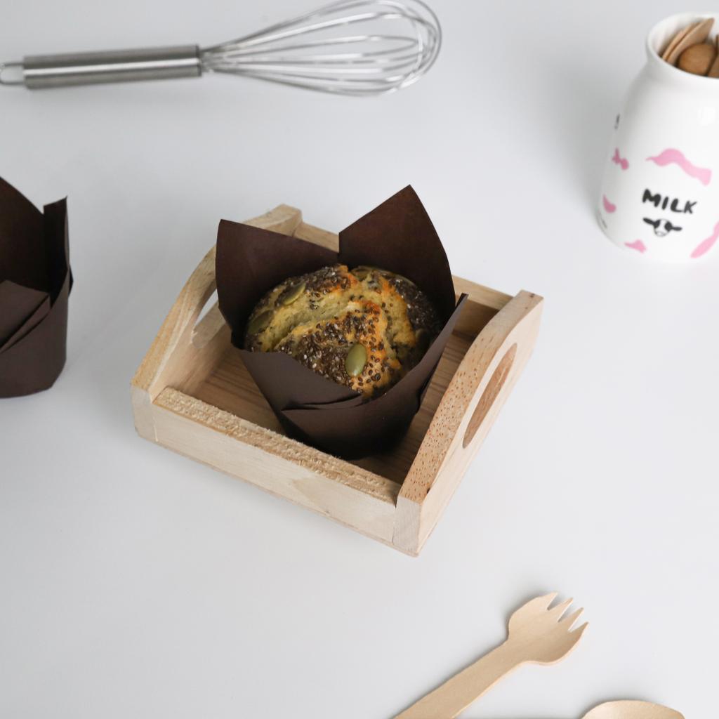 กระทงทิวลิป สีน้ำตาล