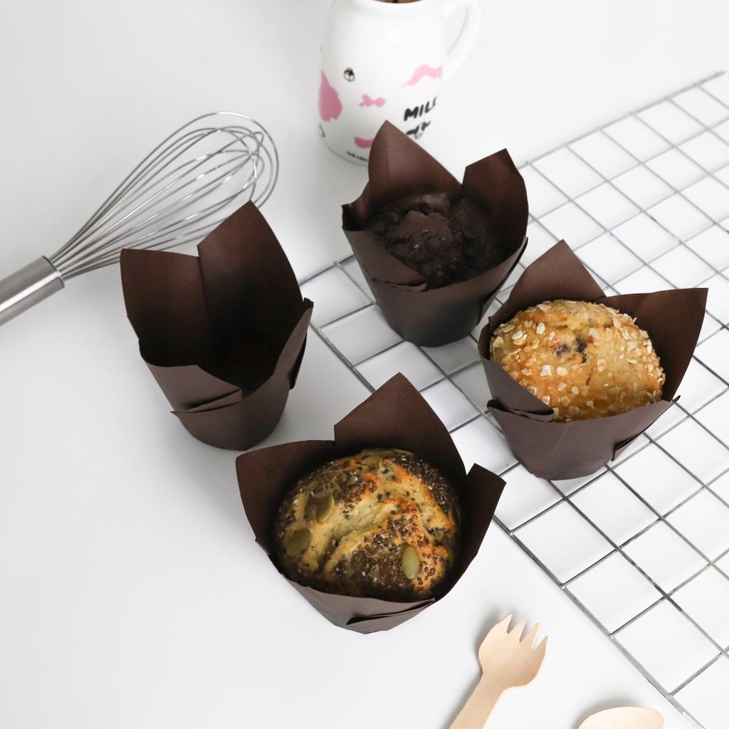 กระทงทิวลิป สีน้ำตาล