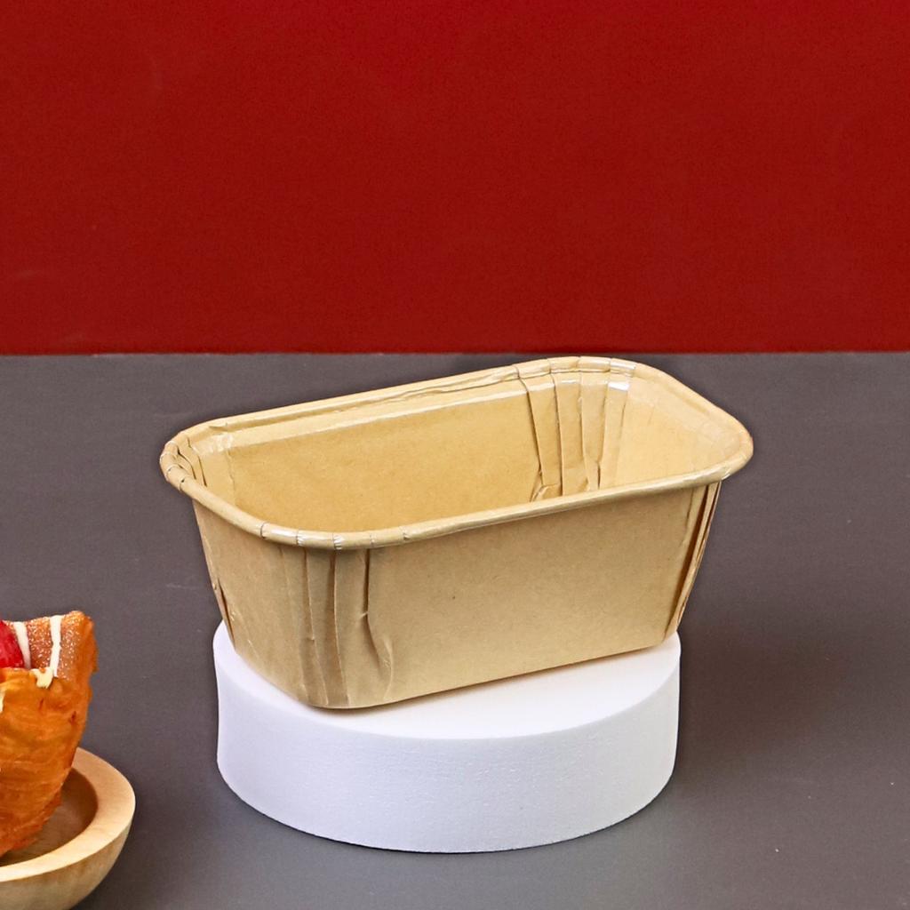 ถ้วยกระดาษอบขนมทรงยาว คราฟท์