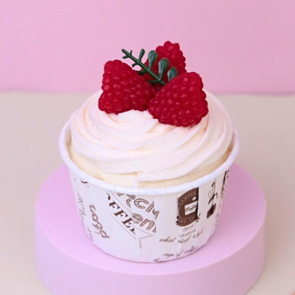 ถ้วยคัพเค้ก 5 ซม. ลายเบเกอรี่สีขาว