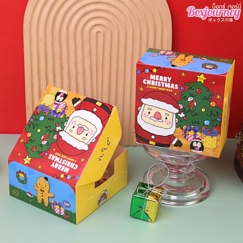กล่องสแน็คเล็ก ลาย Santa Cheer 12.7x12.7x6.5 ซม.
