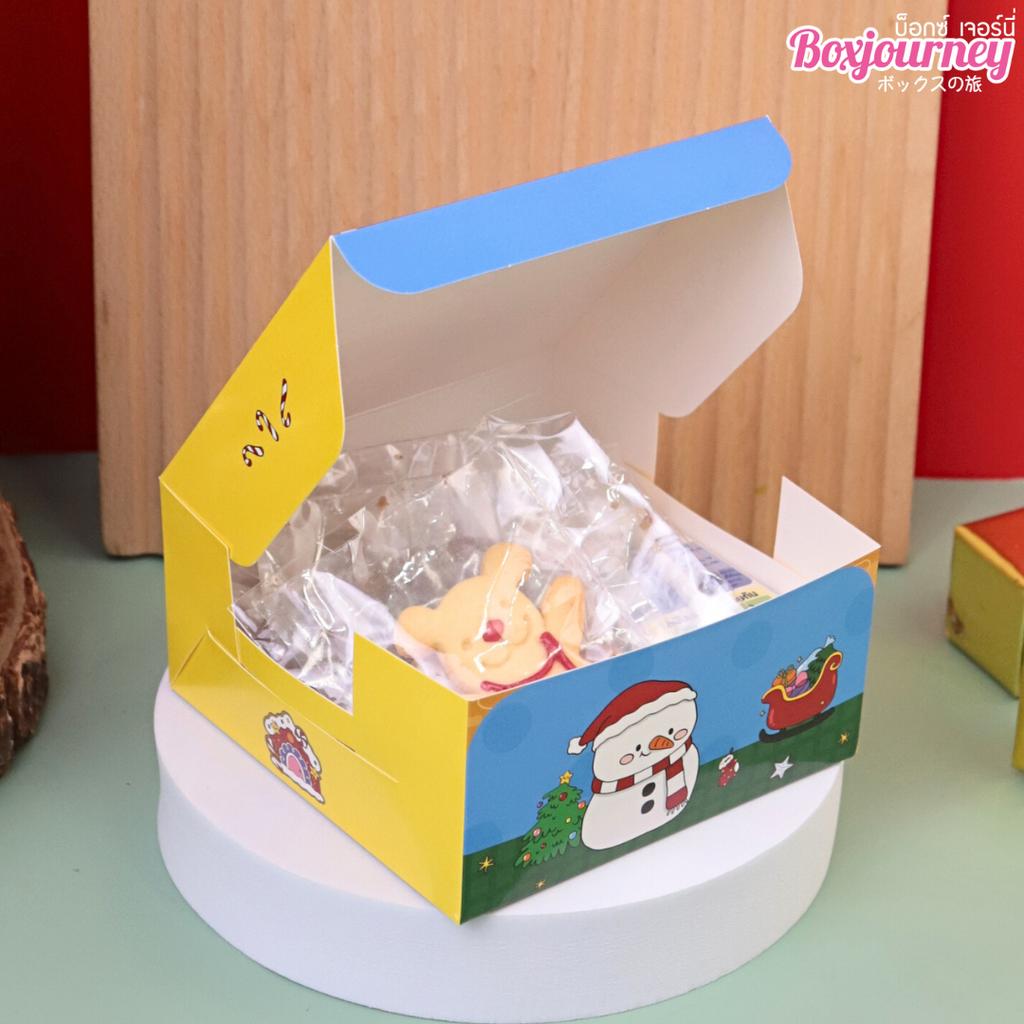 กล่องสแน็คเล็ก ลาย Santa Cheer 12.7x12.7x6.5 ซม.
