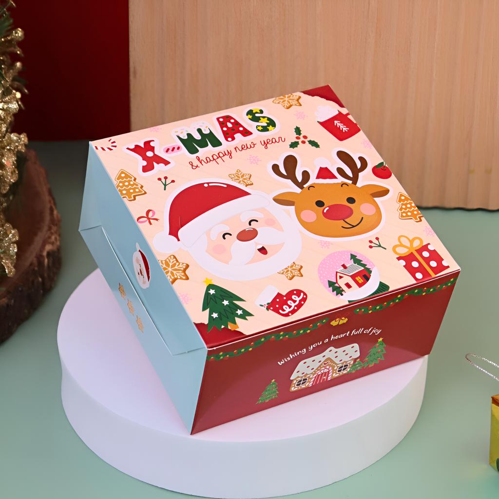 Snack Box, Xmas Giftie 12.7x12.7x6.5 cm