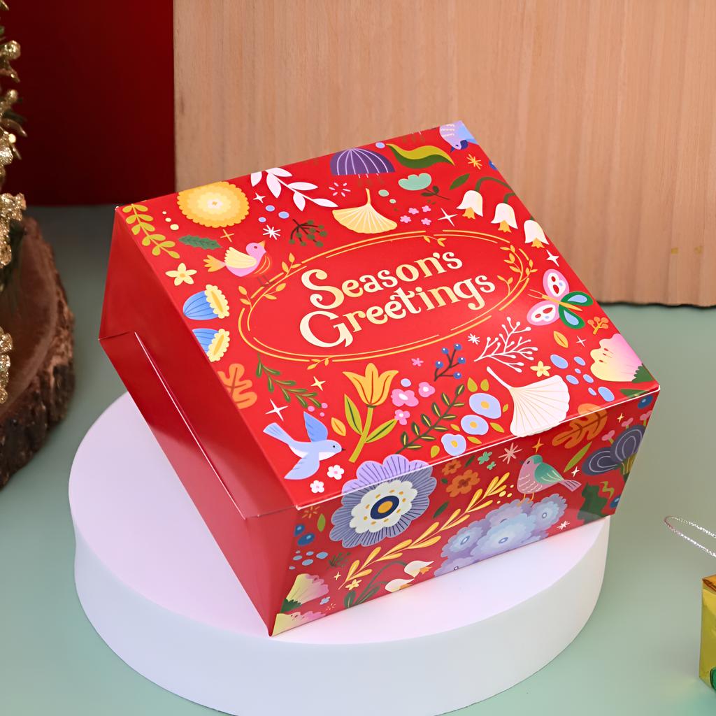 Snack Box, Season geeting 12.7x12.7x6.5 cm