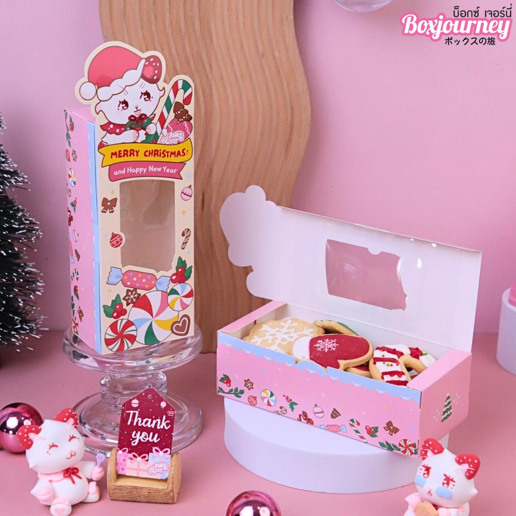 กล่องใส่พายสับปะรด Nanami Xmas holiday  8x18x5.5 ซม.