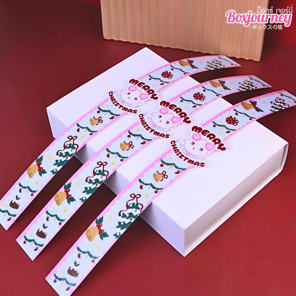 สายคาดกล่อง ลาย nanami happy holiday 01 ขนาด 3.5x42 ซม.