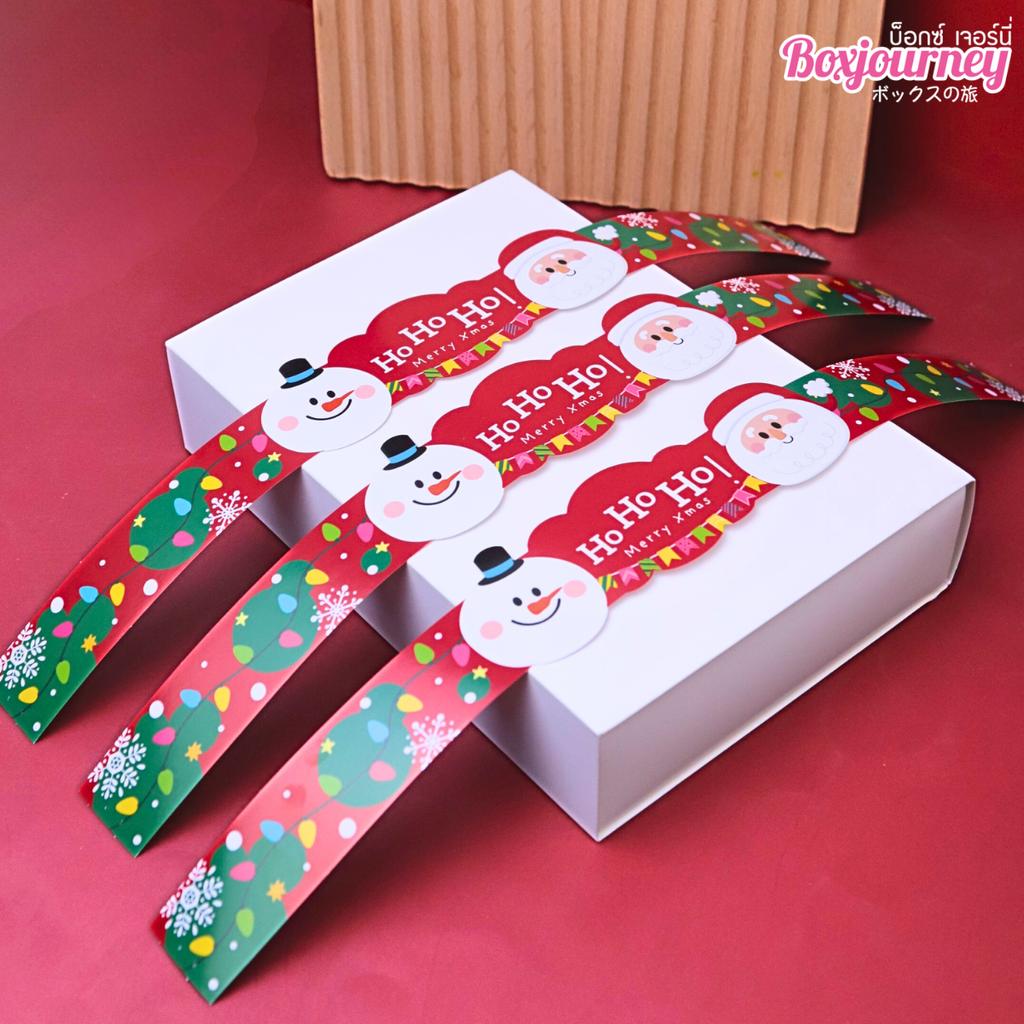 สายคาดกล่อง ลาย Ho Ho Snowy ขนาด 3.5x42 ซม.